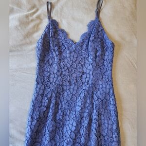 Lulu's Royal Blue Lace Dress